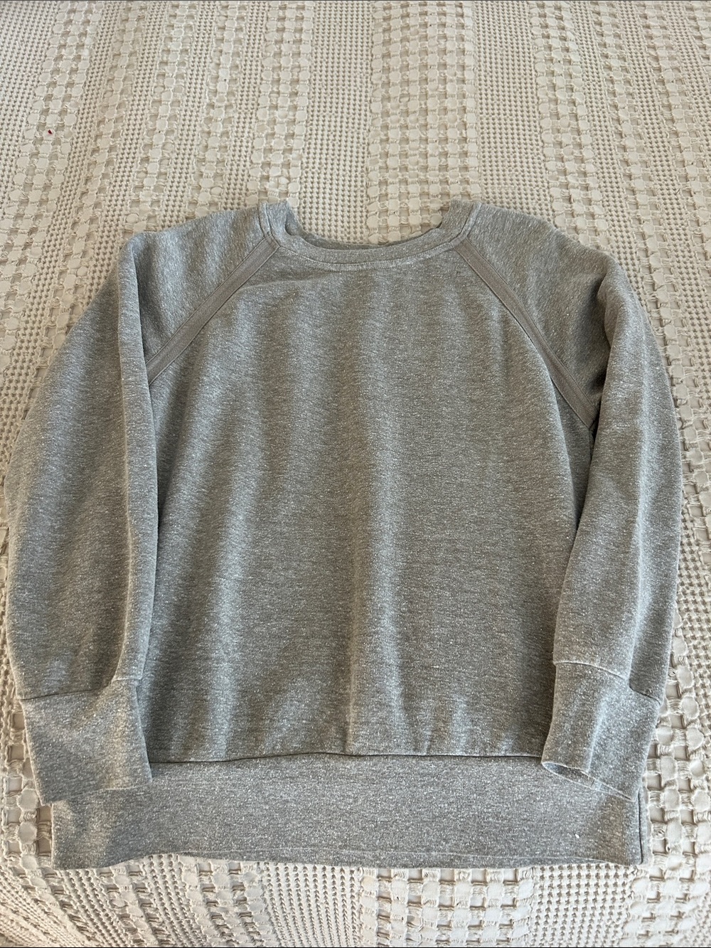 Prana Light Heather Gray Crewneck Sweatshirt
